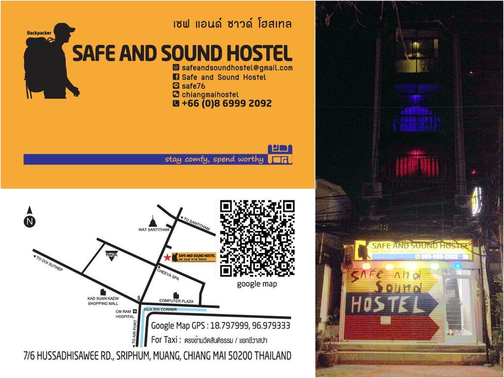 Safe And Sound Hostel Чиангмай Екстериор снимка